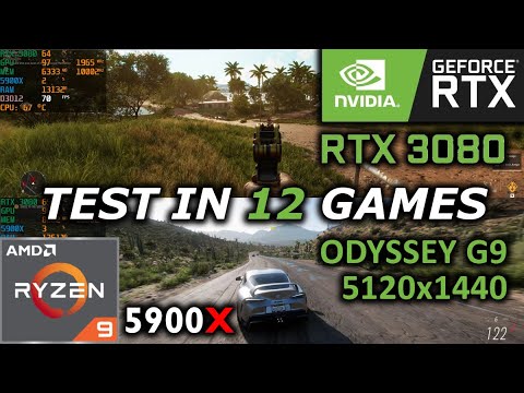 RTX 3080 + Odyssey G9 + Ryzen 9 5900X | ULTRA 5120x1440 | Test in 12 Games