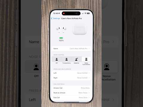 How to customise your AirPods Pro touch controls #shorts