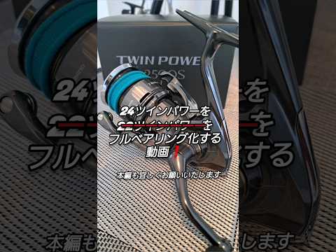 24ツインパワーをフルベアリング【12BB】化する動画❗