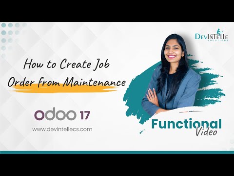 How to Create Job Order from Maintenance in Odoo | Maintenance Request