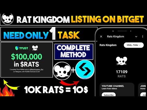 Rats Kingdom Withdrawal |Rats Kingdom listing Date| Rats Kingdom Airdrop Distribution |#rats​