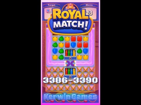 Royal Match Level 3386 3387 3388 3389 3390 - No Boosters Gameplay