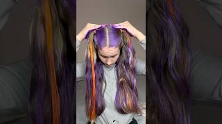 hair color 💜 life hack #hairhacks #hair #haircolor