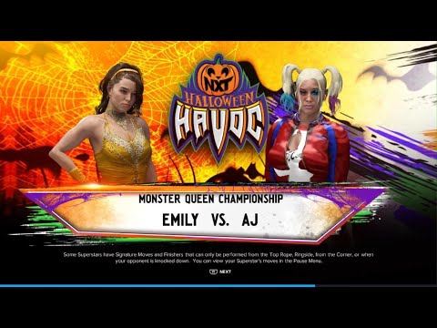 AWA Halloween special: AJ vs Emily! Monster Queen championship match