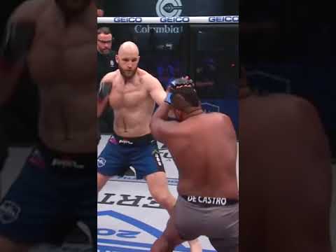 Denis Goltsov just needs one solid right hook for a ruthless knockout 💀 #MMA #PFL #Shorts