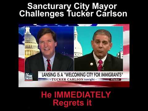 Ouch. Sanctuary City Mayor tries to outsmart Tucker Carlson. He instantly reg.