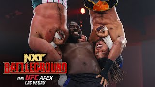 Oba Femi vs. Wes Lee vs. Joe Coffey – North American Title Match: NXT Battleground 2024 highlights