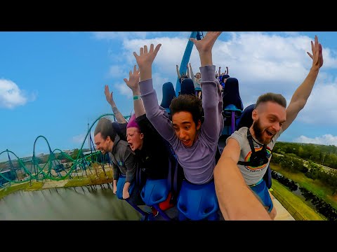 Incredible Day Riding AWESOME Roller Coasters - SeaWorld Orlando Vlog!