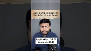 Indo Farm Equipment IPO Subscription Status | Latest IPO GMP #shorts #latestipo #ipo