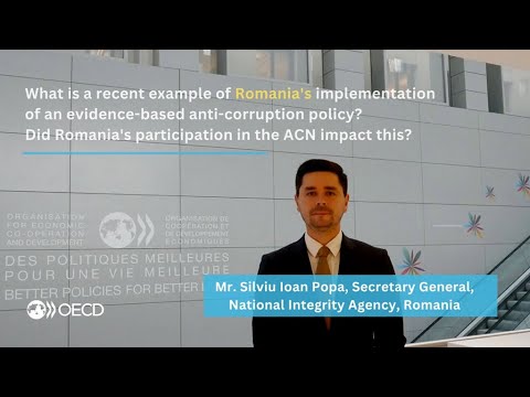 Silviu Ioan Popa on Romania's implementation of evidence-based anti-corruption policies