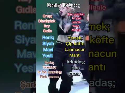 Benim ilk üçler -Jen #shorts #keşfet #keşfetedüşmeduası #kpop #gidle #yuqi