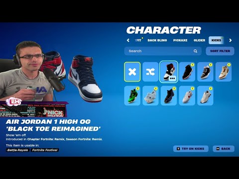 Nick Eh 30 Reacts To SHOES Getting Added To Fortnite..