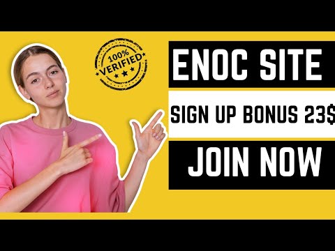 New Earning Website ENOC ✨ || Sign Up To Get 23 $ Free || Join Now ||