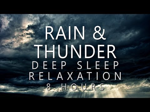 Heavy Rain & Thunder Sounds 8 HOURS of Night Rain Sounds for Sleep, Meditation, Relaxation