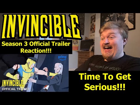 Time To Get Serious!!! Invincible Season 3 Official Trailer Reaction!!!