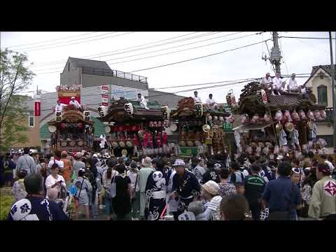 熊谷うちわ祭　２０１９年　慈恵病院前の叩き合い