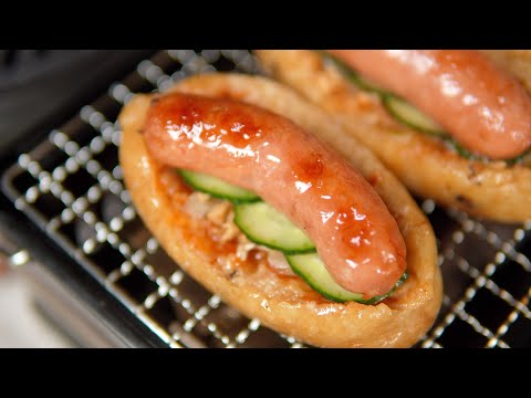 著名台灣夜市小吃「大腸包小腸」，復刻了一下，真的超級好吃！| Small sausage in large sausage | 元气八眉菌