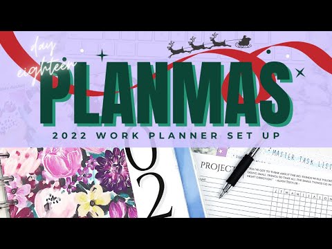 2022 Work Planner Setup // PLANMAS Day 18 | Plans by Rochelle