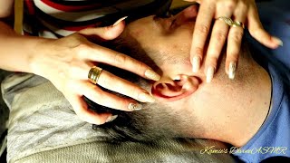 ASMR* Relaxing&Soothing EAR Massage For Deep Sleep|REAL PERSON/#earmassage  #asmr  #cuples