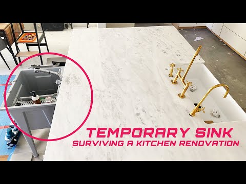 Temporary Kitchen Sink To Get You Through a Kitchen Renovation