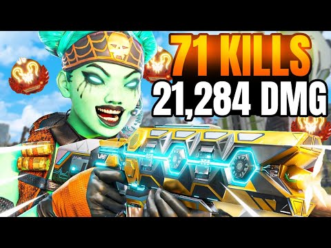 Lifeline Gameplay Apex Legends on controller 71 Kills 21,284 Damage - 3 Games