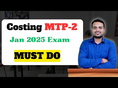 Costing MTP series-2 for Jan 2025 exam| Ca Inter Costing MTP-2