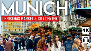 MUNICH, Germany 🇩🇪 Christmas Markets & Downtown 4K Walking Tour