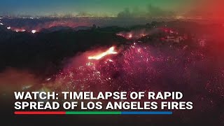 Timelapse captures rapid spread of Los Angeles fires | ABS-CBN News