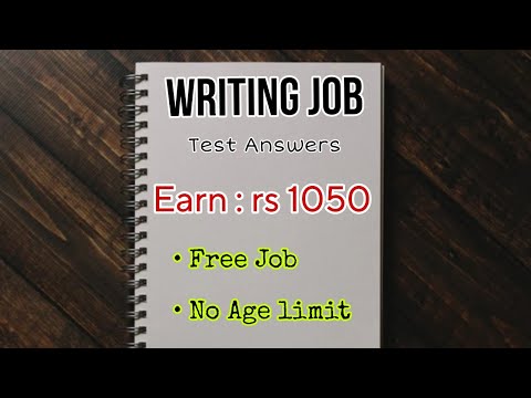 📢 WRITING JOB - Test Answers 🤑 Free Job - Typing Job - Worldwide @FrozenReel