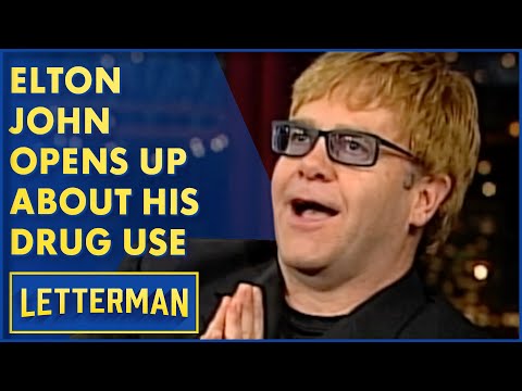 Elton John Talks About His Drug Use | David Letterman