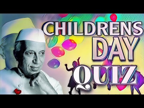 Childrens day quiz 2023 | Jawaharlal Nehru Quiz | English