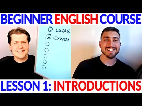 Easy Beginner English Course Lesson 1: Introductions: First & Last Names | Comprehensible Input