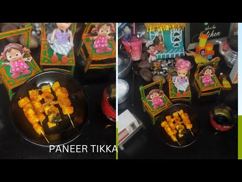 miniature paneer tikka recipe|How to make paneer tikka in mini kitchen, #miniaturepaneertikka#paneer