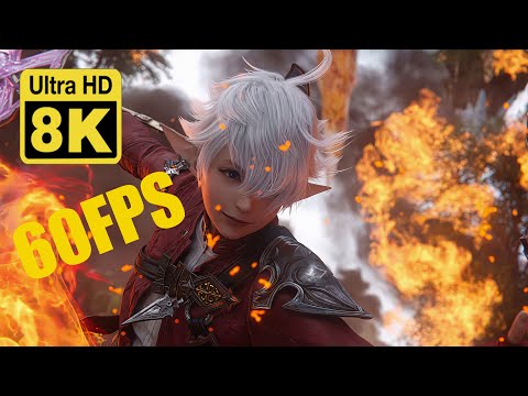 Final Fantasy XIV Endwalker Title Announcement 60 FPS (Enhanced with Neural Network AI)