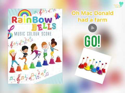 Old Mac Donald had a farm | Rainbow Bell Music Score Demo & Play along