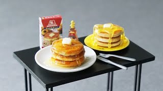 【ミニチュア比較】食べられるミニホットケーキ🥞