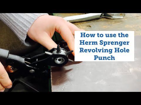 How to use the Herm Sprenger Revolving Hole Punch