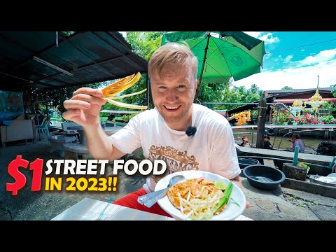 $1 Street Food in 2023?! / This is Thailand We All Love / Bangkok Thai Food Tour