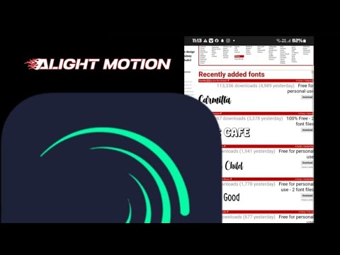 How to import font problem in Alight motion.  5.0.0 💯