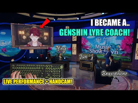 I was invited by HoYoverse to TEACH the Genshin Lyre LIVE 👀 (Full Vid w/ Handcam & Chat Reaction 🔥)