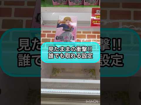 【クレーンゲーム攻略】見たままの衝撃！！誰でも取れる設定！！