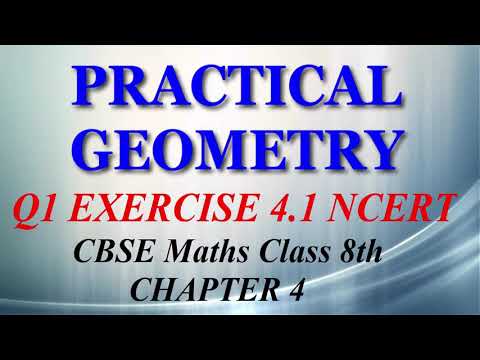 Practical Geometry - Maths Class 8th - Ex 4.1 - Q1 part 3 - Chapter 4 - NCERT - CBSE