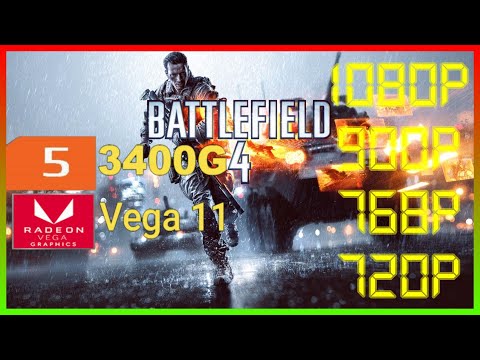 Battlefield 4 | Ryzen 5 3400G Vega 11 2x8 (2666MHz) 16GB RAM