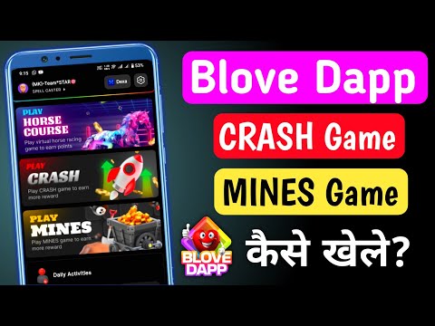 How to play blove dapp gew games CRASH & MINES ! Blove dapp crash & mines game kaise khele