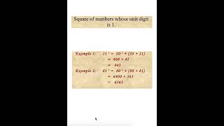 Square number tricks ends with 1 #ctet #shortcut #board #ctet2025 #ugc#viral