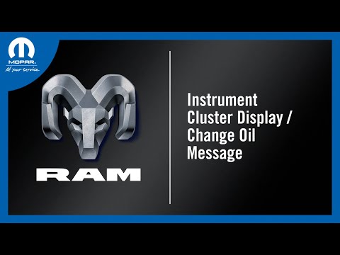 Instrument Cluster Display / Change Oil Message | How To | 2025 Ram ProMaster