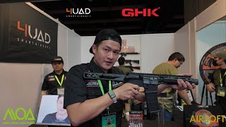 MOA Exhibtion 2023: GHK AR Ver3 GBB & 4UAD Smart Airsoft Friction Pro Hop-Up Bucking