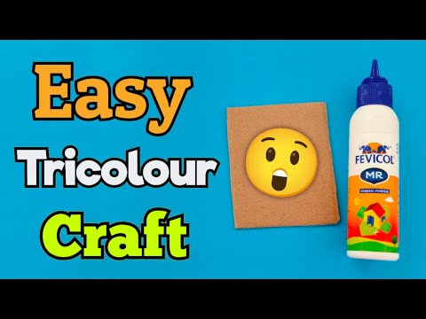 Easy Independence Day Craft Ideas ❤️🇮🇳  Independence Day badge making | 15th august special craft