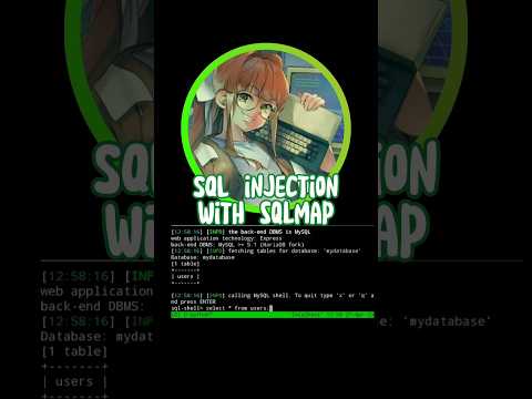 SQL Injection with SQLMap #sqlinjection #ethicalhacking #metasploit #sqlmap