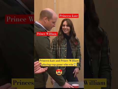 Princess sporty kate vs Prince William playing cup game #shorts #katemiddleton Kate's New Update uk